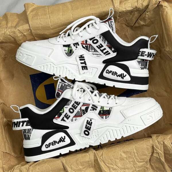 Thick soled sports and casual board shoes, niche and versatile trendy shoes - Image 2