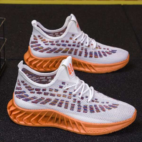 Men's Flying Weave Breathable Casual Shoes Korean Edition Trendy Running Shoes Fashion Student Shoes Sports Shoes - Image 7