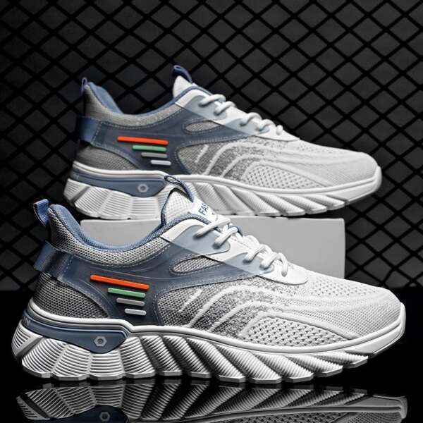 Coconut Men's Shoes Summer Breathable Mesh Shoes Men's Korean Version Versatile Thick Sole Sports Casual Running Shoes - Image 7