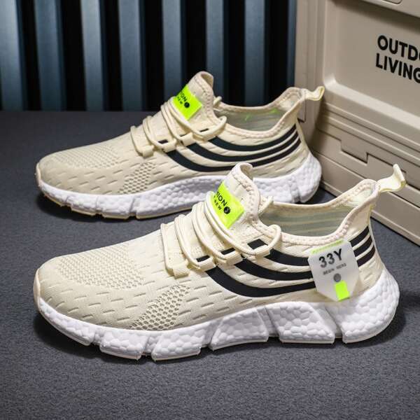 Men's running shoes men's lightweight sports shoes fly woven breathable fashionable men's shoes - Image 6