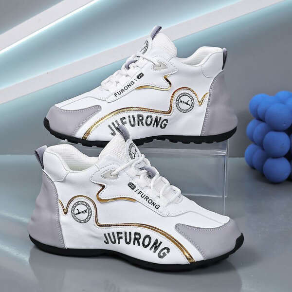 Men's and women's same style board shoes, casual leather shoes, men's and women's anti slip sports casual shoes, spring new couple shoes - Image 8