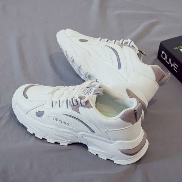 Casual Sports Dad Trendy Shoes Trendy Men's Shoes Versatile Board Shoes with Velvet Warm Cotton Shoes - Image 4