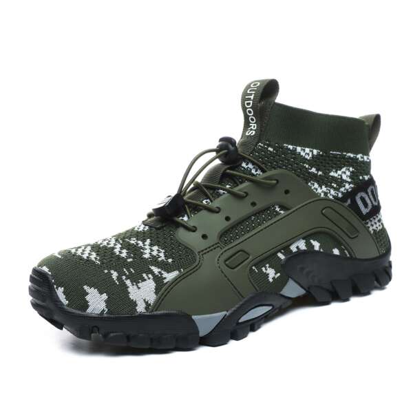 Outdoor Mountaineering Shoes Men's Large Size Hiking Shoes Outdoor Leisure Sports Mountain Hiking Fishing Sets Foot Wading Shoes - Image 8