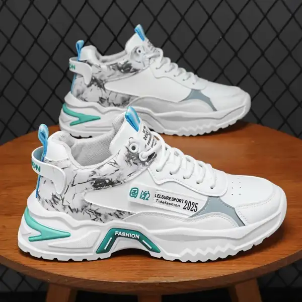 High top sports shoes for men height increasing casual running - Image 4