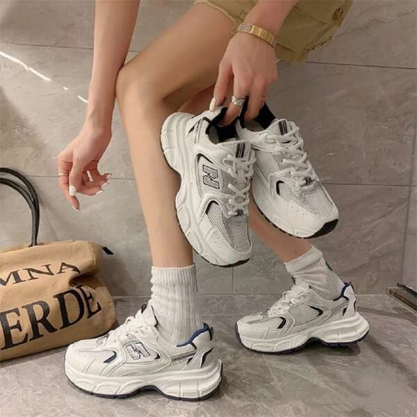 Fashionable casual sports shoes for children versatile breathabl lightweight running dad shoes - Image 5