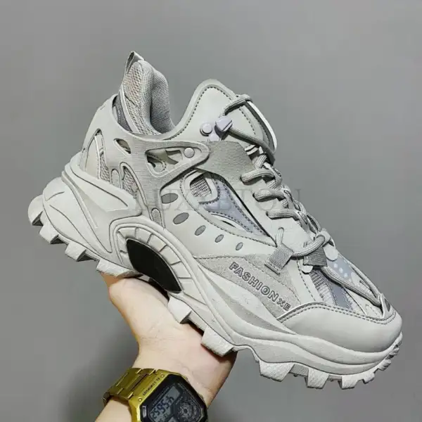 Men's sports shoes thick soled running shoes men's - Image 6