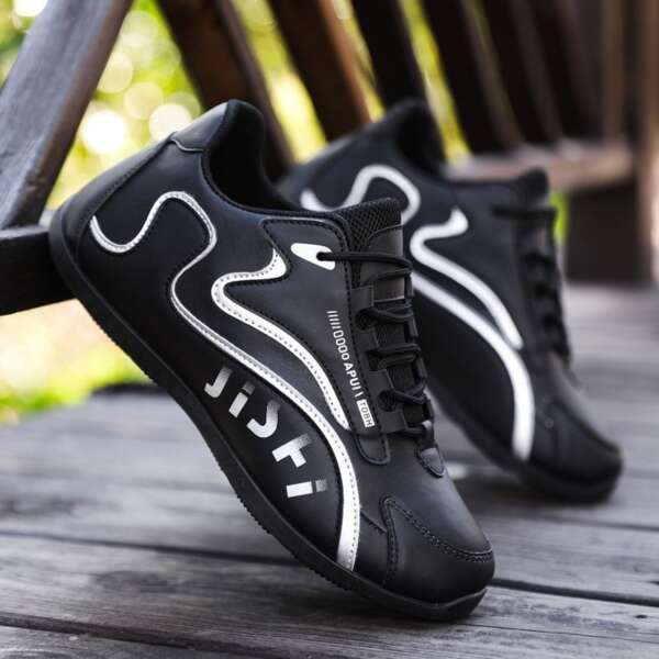 Men's running sports shoes, new men's shoes, leather surface travel shoes, trendy and fashionable shoes, comfortable and casual - Image 6