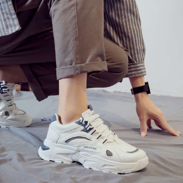 Casual Sports Dad Trendy Shoes Trendy Men's Shoes Versatile Board Shoes with Velvet Warm Cotton Shoes - Image 3