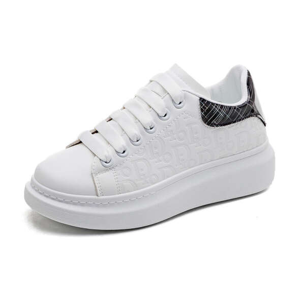 White shoes for women, Korean version Instagram for students, thick soled sports shoes for women, casual sponge cake shoes for women - Image 5