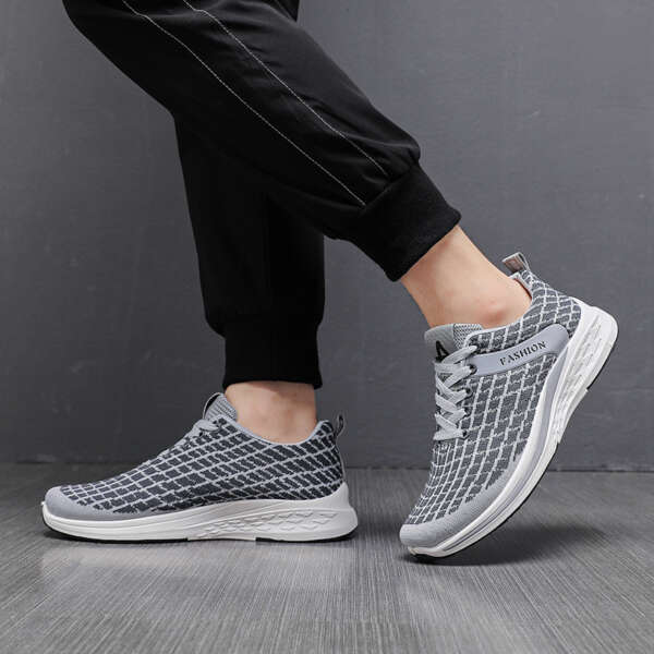Spring And Autumn New Casual Shoes Mesh Breathable Running Shoes Fashion Sports Shoes Men - Image 5