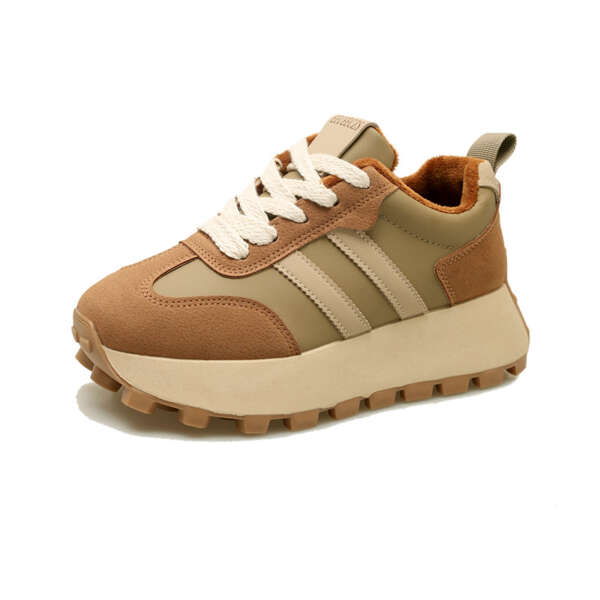 Melad color blocked thick sole sports Forrest Gump shoes for women retro casual dad shoes - Image 5