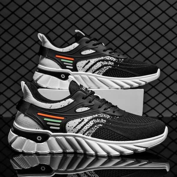 Coconut Men's Shoes Summer Breathable Mesh Shoes Men's Korean Version Versatile Thick Sole Sports Casual Running Shoes - Image 2
