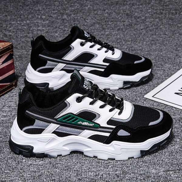 Breathable mesh running dad shoes Korean version trendy casual sports student travel shoes - Image 3