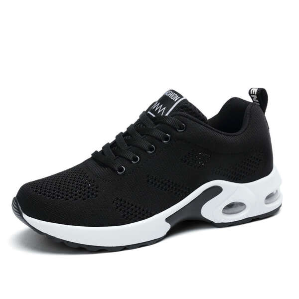 Flyknit sports and casual shoes with breathable soft sole and air cushion trendy student women's shoes - Image 5