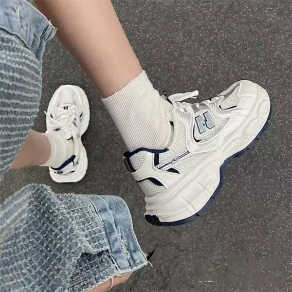 Fashionable casual sports shoes for children versatile breathabl lightweight running dad shoes - Image 4