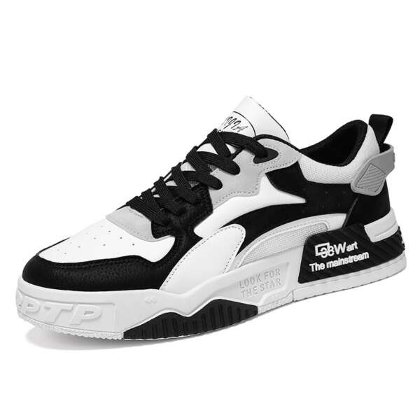 Men's trendy and versatile thick soled sports shoes, casual board shoes, dad shoes - Image 2