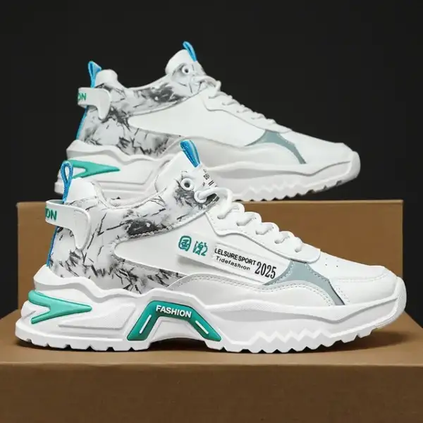High top sports shoes for men height increasing casual running - Image 6