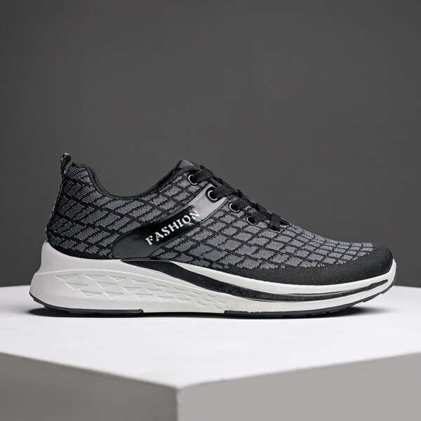Spring And Autumn New Casual Shoes Mesh Breathable Running Shoes Fashion Sports Shoes Men - Image 3