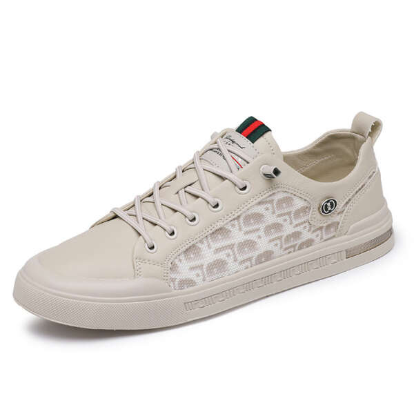Trendy student casual sports shoes men's low cut lace up outer board shoes - Image 5