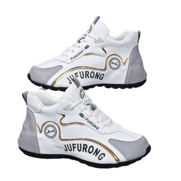 Men's and women's same style board shoes, casual leather shoes, men's and women's anti slip sports casual shoes, spring new couple shoes - Image 5