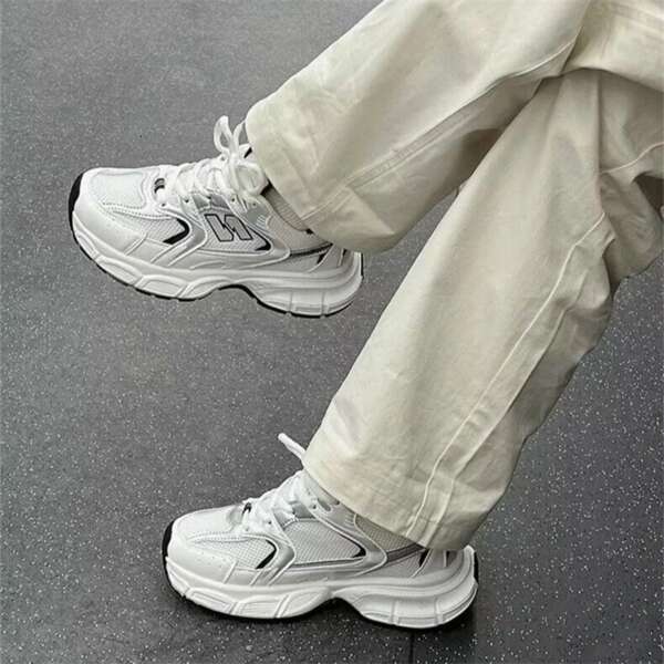Fashionable casual sports shoes for children versatile breathabl lightweight running dad shoes - Image 2