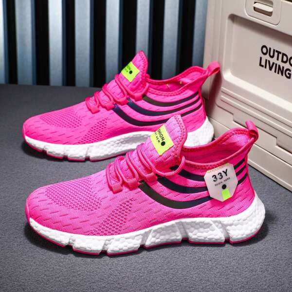 Men's running shoes men's lightweight sports shoes fly woven breathable fashionable men's shoes - Image 9