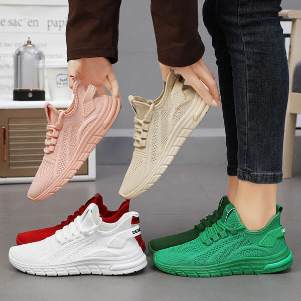 Shoes for children, fashionable women's shoes, casual shoes, fly woven sports shoes, single shoes - Image 4