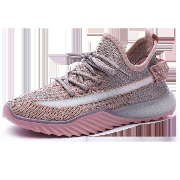 Net Red Tide Shoes Ins Really Burst Sports Shoes New Flying Woven Shoes Female Jelly Bottom Starry Coconut Shoes - Image 6