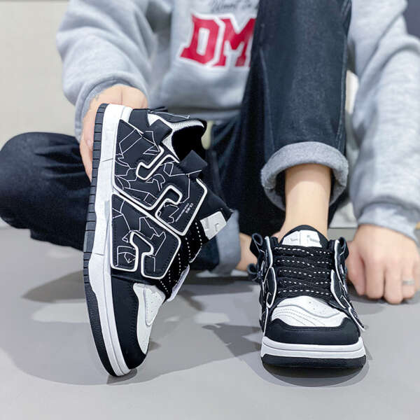 Men's shoes new autumn breathable casual board shoes men's versatile niche original height increasing anti slip sports trendy shoes - Image 4