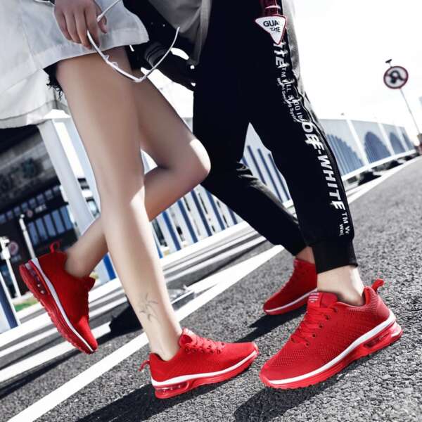 Men Running Shoes Breathable Lightweight Running Sneakers Women Flats Sports Shoes Air Cushioning Athtetic Gym Couple Shoes - Image 4