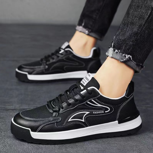 Men shoes Spring new breathable mesh shoes Men trend Student board shoes Men soft sole casual fashion sports shoes - Image 2