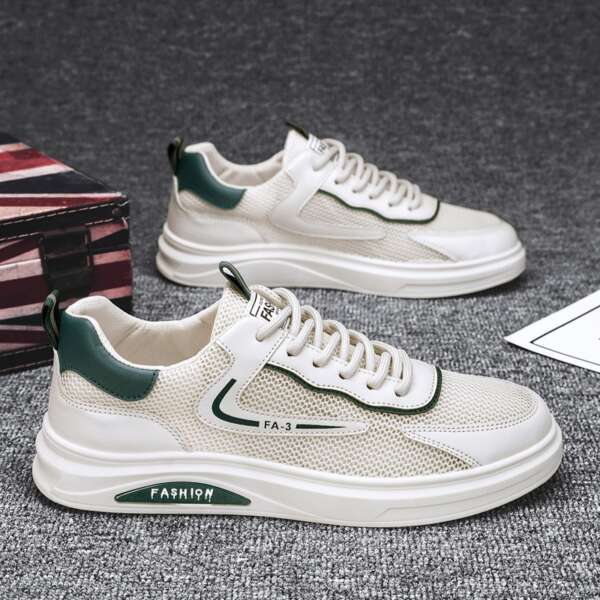 Small white board shoes, summer breathable mesh, hollowed out mesh, sports casual and wear-resistant shoes for men - Image 4
