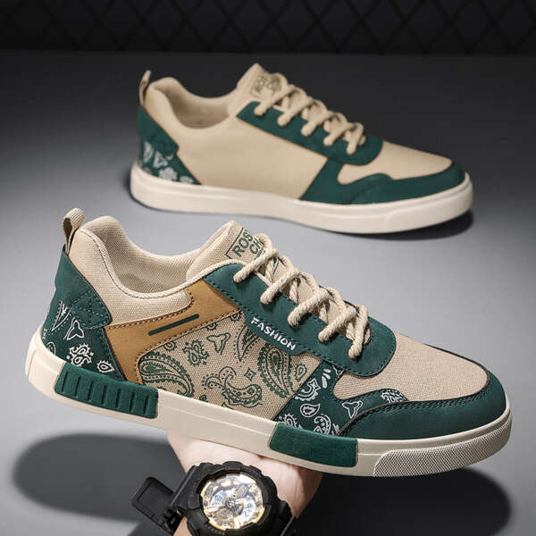 Small niche design canvas shoes for teenagers sports plus size casual board shoes - Image 3