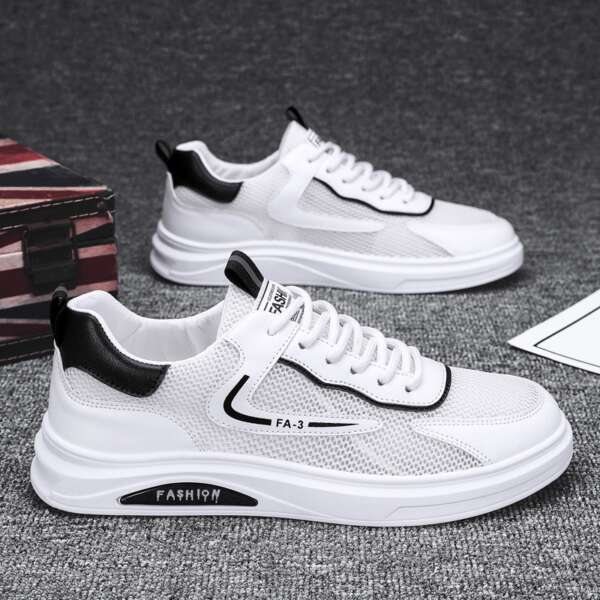 Small white board shoes, summer breathable mesh, hollowed out mesh, sports casual and wear-resistant shoes for men - Image 7