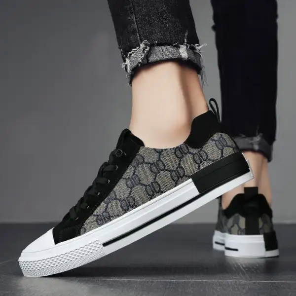 New sports and leisure canvas board shoes, Korean version, low cut, lazy, one foot trendy shoes - Image 6