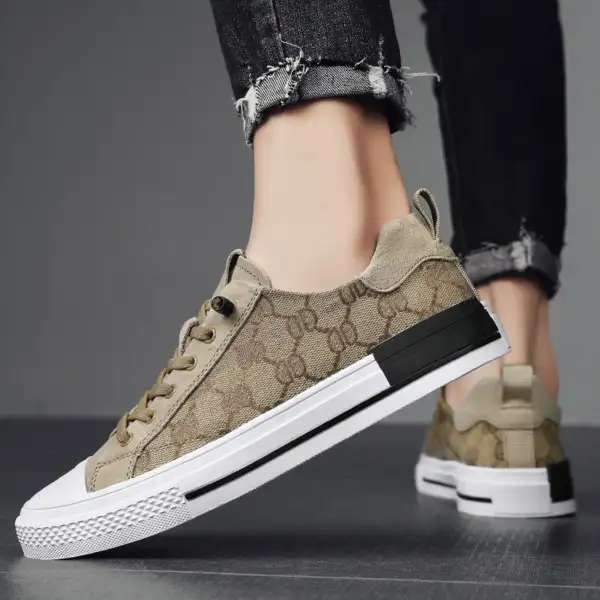 New sports and leisure canvas board shoes, Korean version, low cut, lazy, one foot trendy shoes - Image 3