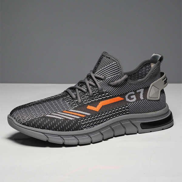 Flying Woven Sports Men's Shoes Summer Breathable Casual Shoes New Trend Mesh Coconut Shoes Men's Running Shoes - Image 6