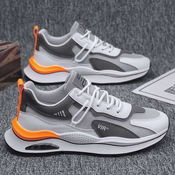 Men's summer new breathable mesh sports shoes men's Korean version trendy versatile thick sole running casual dad shoes men - Image 4