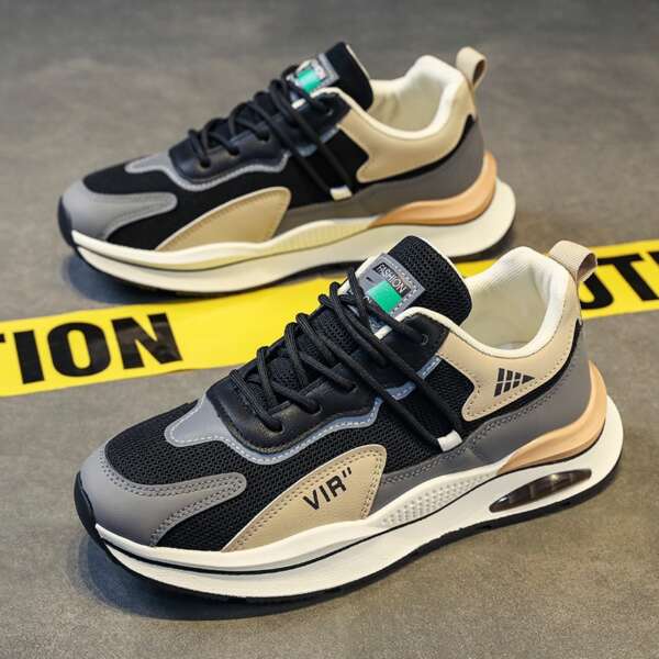 Men's summer new breathable mesh sports shoes men's Korean version trendy versatile thick sole running casual dad shoes men - Image 6
