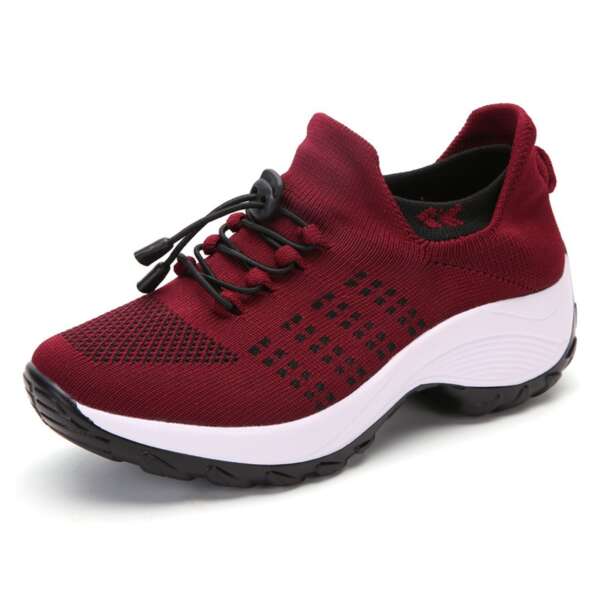 New Large Size High Elastic Fly Woven Breathable Shoes Fashion Light Socks Women's Sports Shoes - Image 8