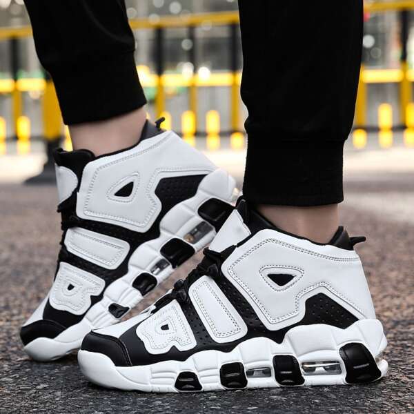Basketball Shoes Men Air Sports Shoes High Tops Mens Basketball Sneakers Athletics Basket Shoes Chaussures de basket Black shoes - Image 5