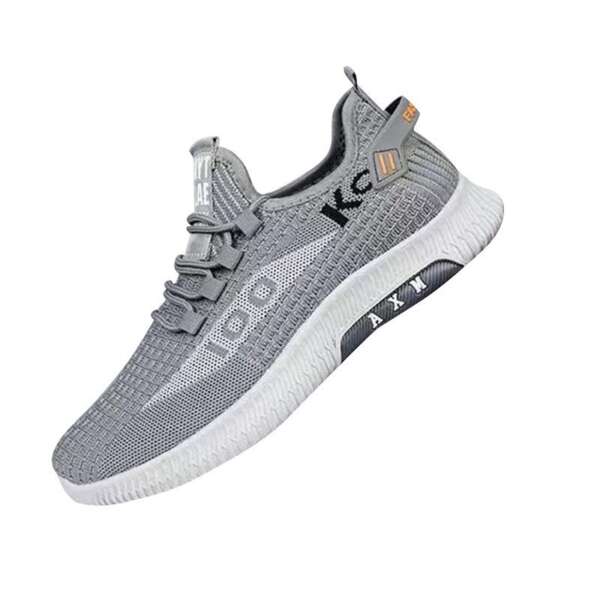 New autumn sports shoes with fly woven mesh breathable running shoes for youth Korean version lightweight soft sole comfortable men's shoes - Image 5