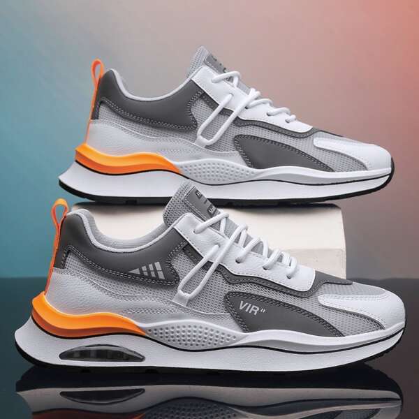 Men's summer new breathable mesh sports shoes men's Korean version trendy versatile thick sole running casual dad shoes men - Image 5
