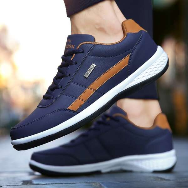 New Men's Shoes Large Leather Super Light Sports Shoes Casual Student Board Shoes Running Shoes Size 48 - Image 5