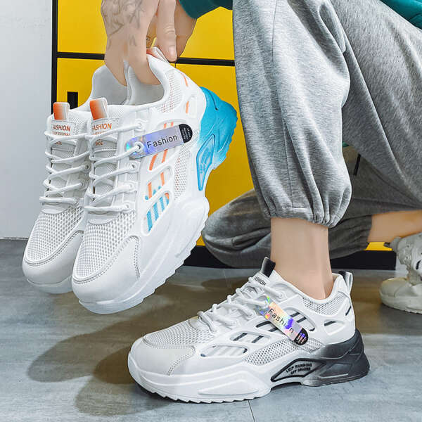Mens Sports Shoes, Mens Casual Shoes, Lightweight and Breathable, Retro and Elevated, Dads Shoes, Trendy Shoes, Colorful - Image 3