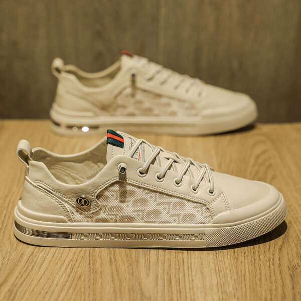 Trendy student casual sports shoes men's low cut lace up outer board shoes - Image 7